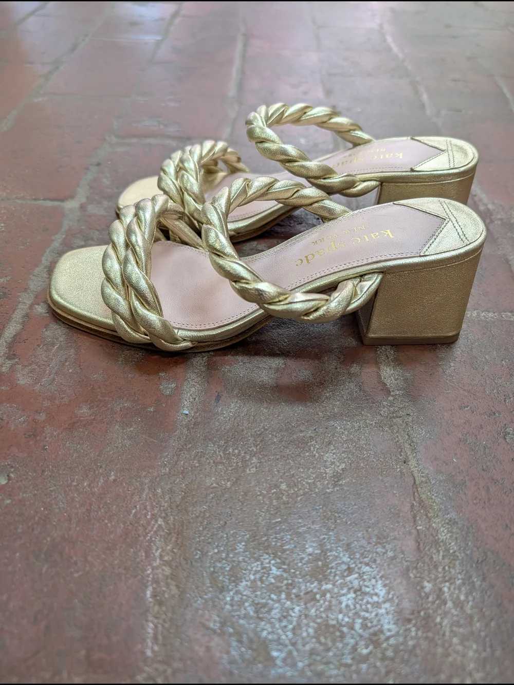 kate spade metallic braided